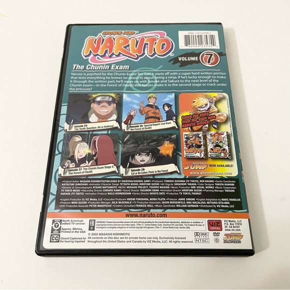 Naruto Shonen Jump DVD Volume 7 The Chunin Exam - Picture 13 of 14